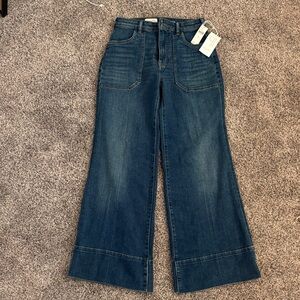 Pilcro Dark Blue Flare Jeans